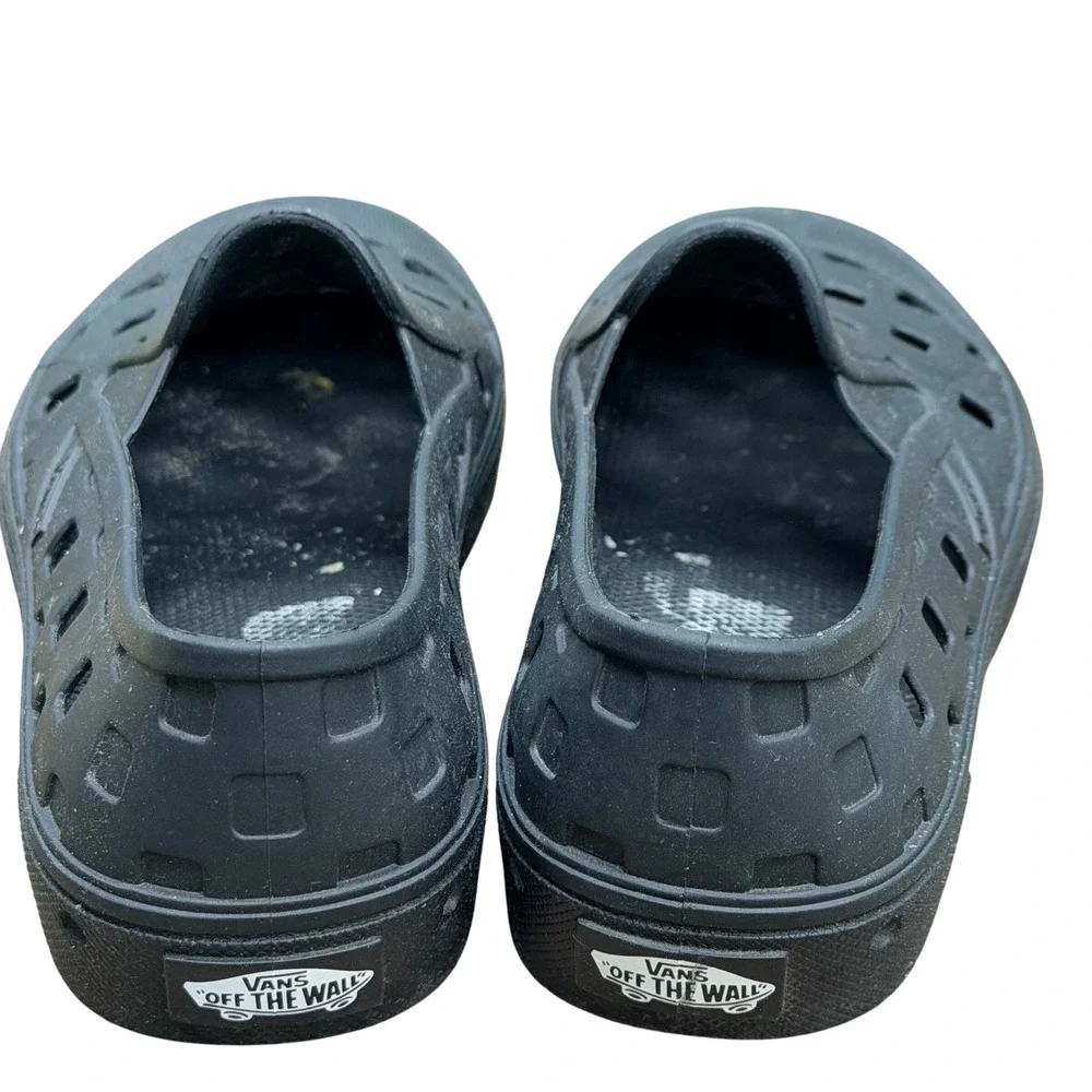 Vans Trek Slip-On Black Water Shoes Mens 5 Womens 6.5 Checkerboard Gorpcore EUC